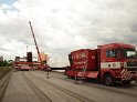 Autokran umgestuerzt Niehler Hafen Koeln P131